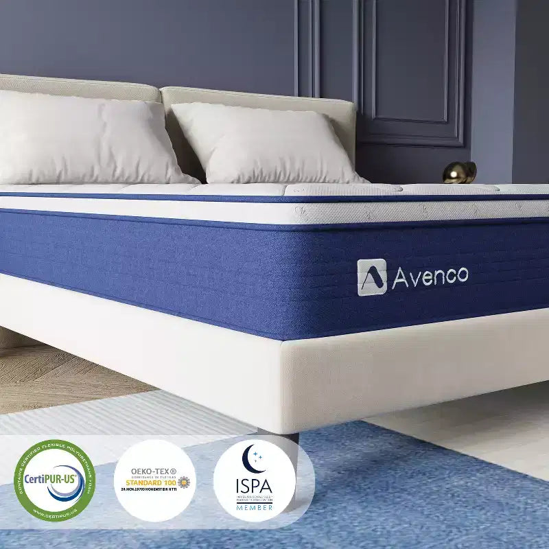 Materasso ibrido in memory foam medio rigido da 10 pollici in scatola