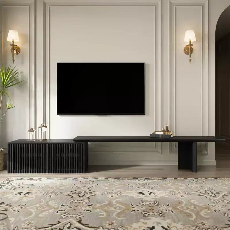 Mobile TV allungabile per TV fino a 85", stile moderno, stanza singola