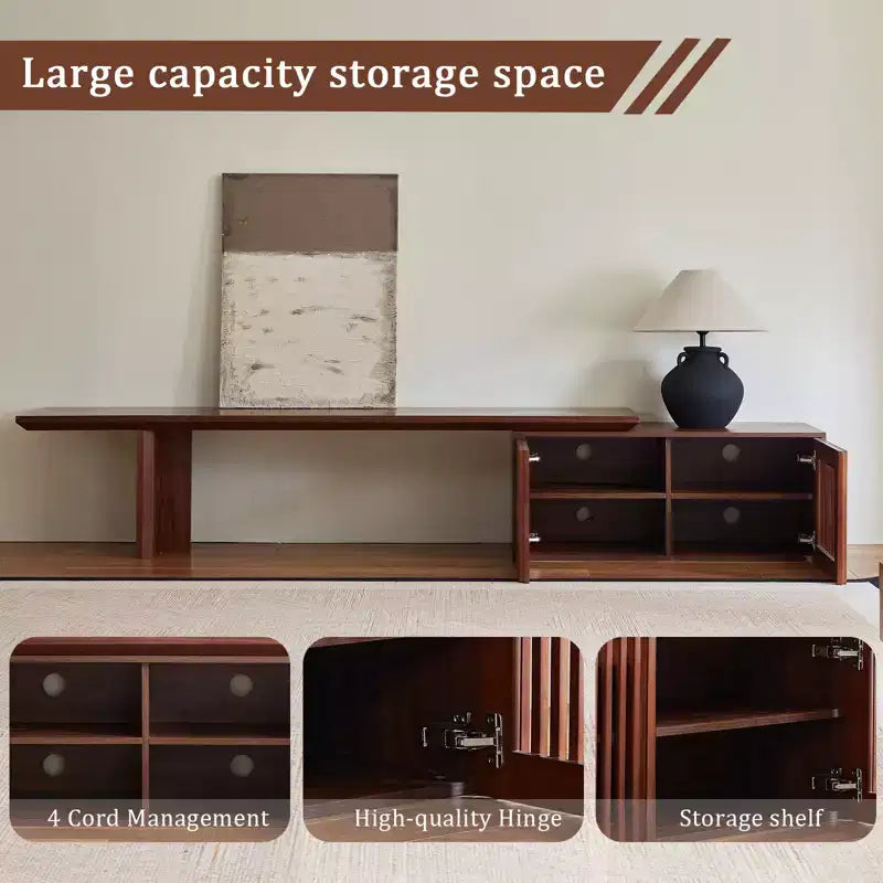Mobile TV allungabile per TV fino a 85", stile moderno, stanza singola