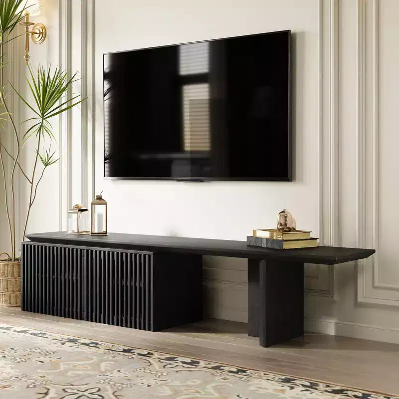 JVNOXK 78.7-110Extendable TV Media Console for Up to 55+ Inch,Modern TV Stand,Entertainment Center with Storage