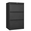 3 Drawer File Cabinet with Lock, Metal Vertical Filing Storage Cabinet, Under Desk Filing Cabinet for Home, Fit Letter/A4/Legal Size File