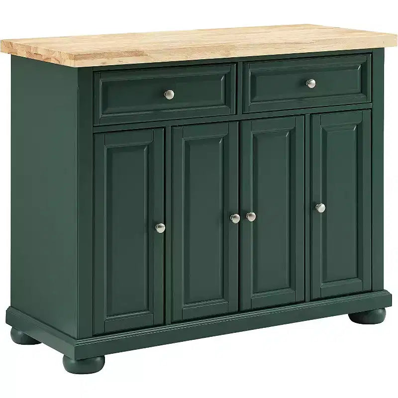 HomeStock 36 in.H Wood Kitchen Islands with 3 Doors and 3 Shelves