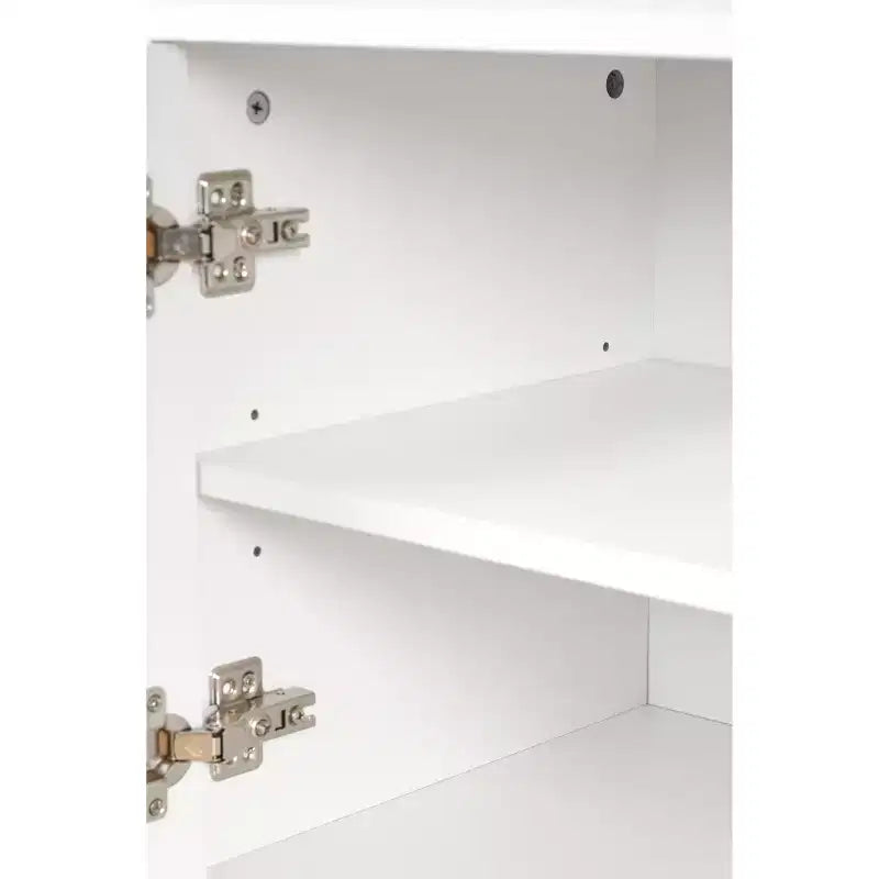Mobile TV ottimizzato con anta ad arco per TV fino a 78'', mobile porta TV moderno con gambe in legno massiccio, console multimediale