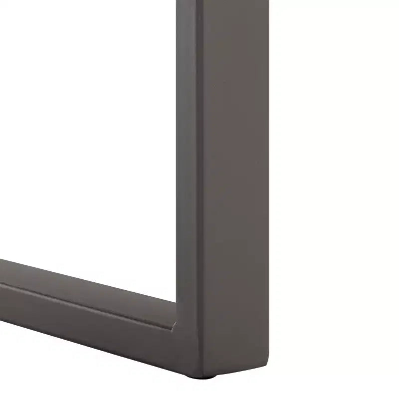 Tavolino rettangolare con cassetto, piano in pietra (Nero/Marrone/Grigio)
