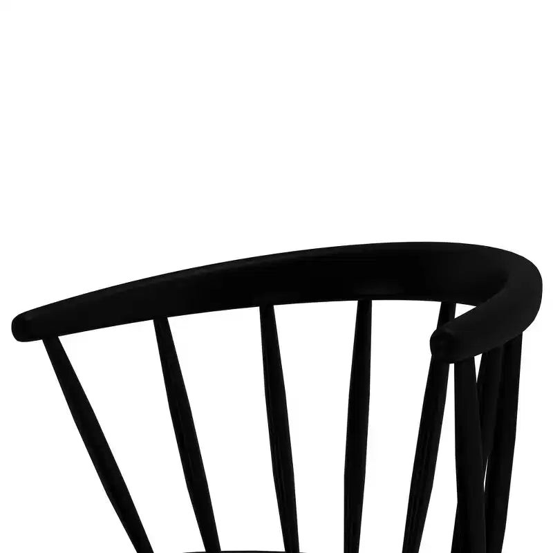 Sedia da pranzo in legno massello, biondo/noce, stile Windsor senza braccioli, 1 posto