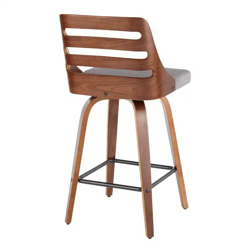 Set di 2 sgabelli da bar imbottiti ad altezza bancone