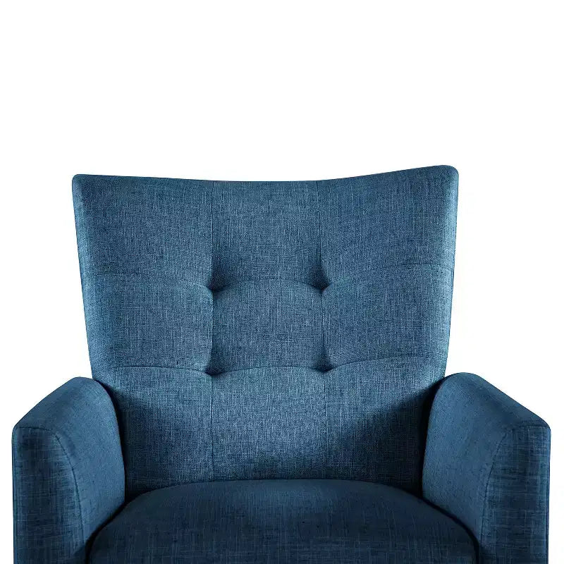 Poltrona reclinabile manuale imbottita, Avorio / Senape / Blu, Posti 1